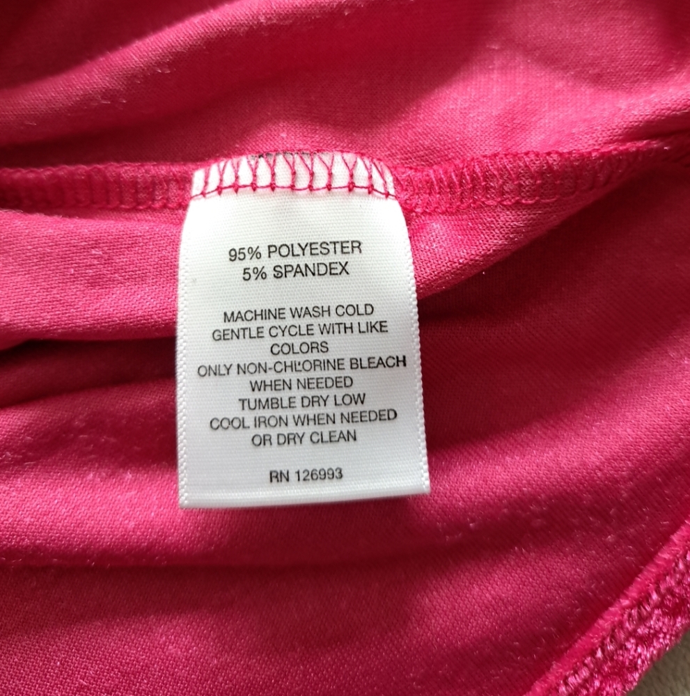 Rebecca Malone Fuchsia Pink Velvet Collared Button-up Tunic Blouse Long Slv S - Picture 4 of 11